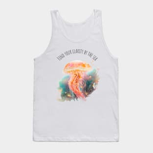 Watercolor Jellyfish | Motivational Quotes | Marine Life | Meduza Tank Top